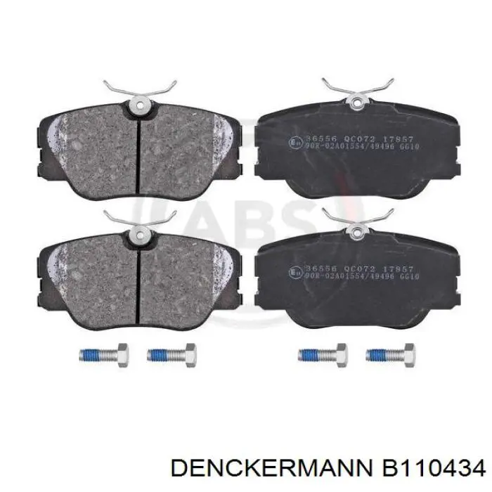 B110434 Denckermann pastillas de freno delanteras