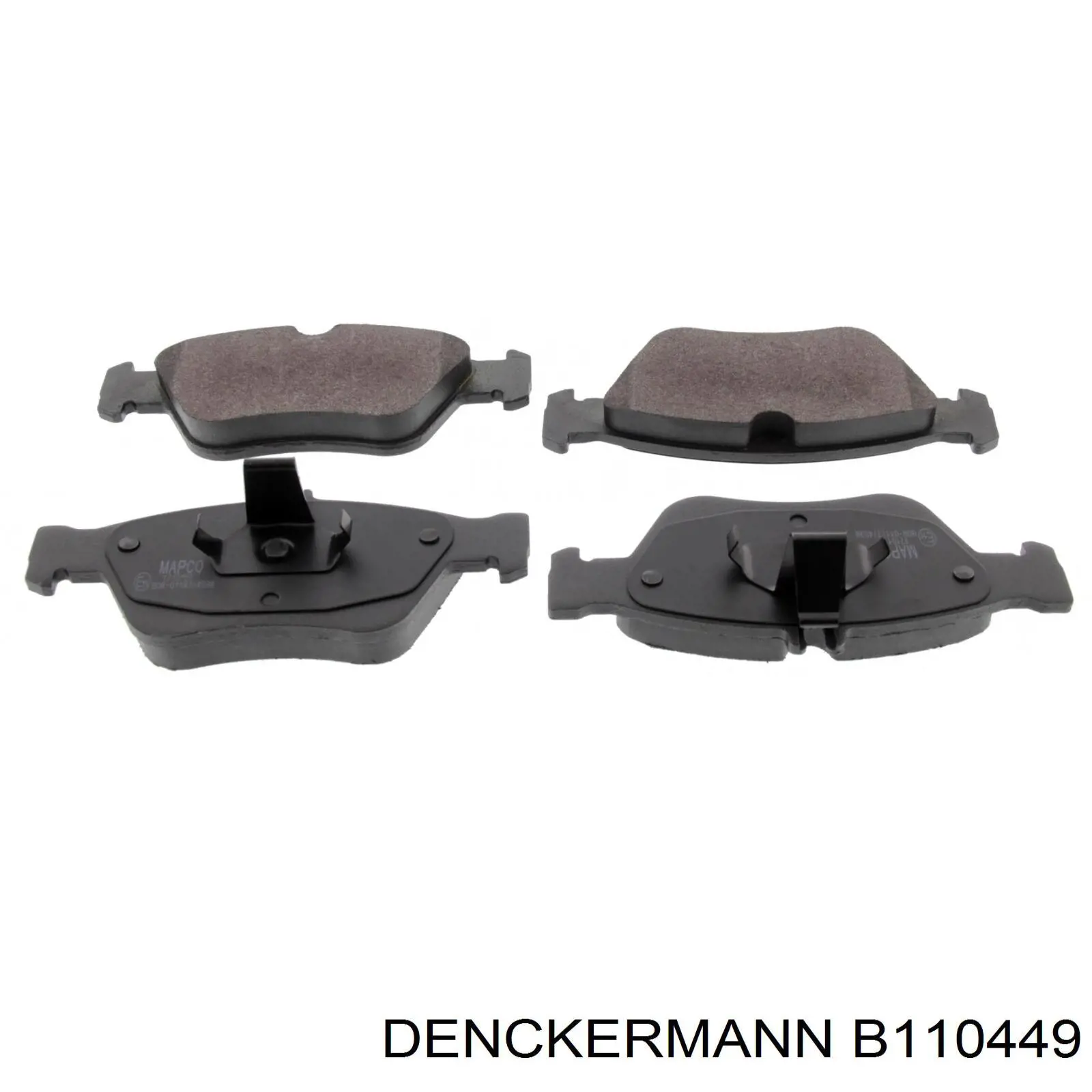 B110449 Denckermann pastillas de freno delanteras