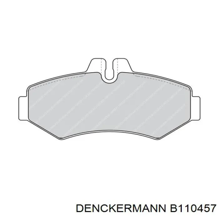 B110457 Denckermann pastillas de freno traseras