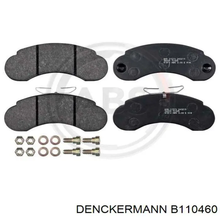 B110460 Denckermann pastillas de freno delanteras