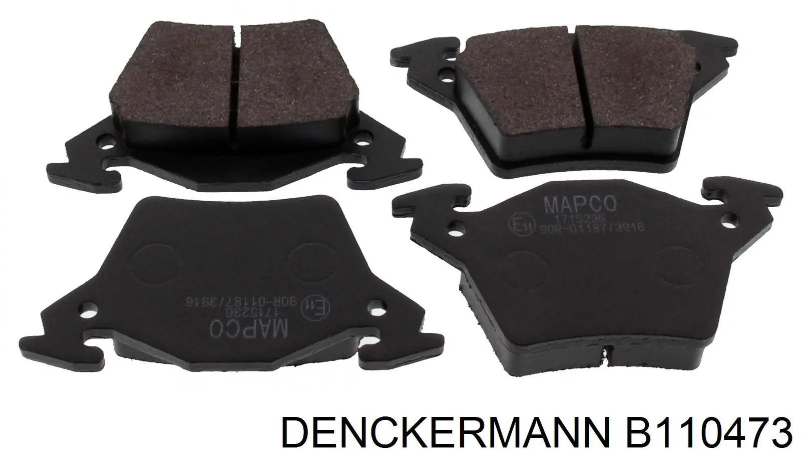 B110473 Denckermann pastillas de freno traseras