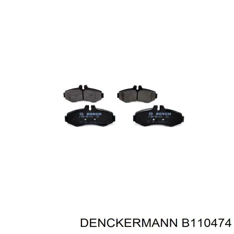 B110474 Denckermann pastillas de freno delanteras