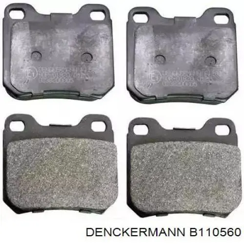 B110560 Denckermann pastillas de freno traseras