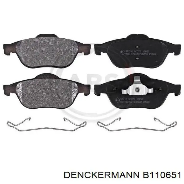 B110651 Denckermann pastillas de freno delanteras