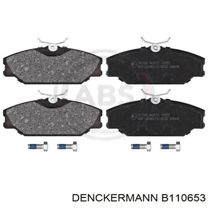 B110653 Denckermann pastillas de freno delanteras