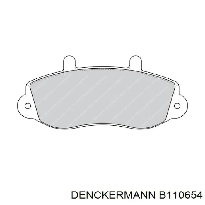 B110654 Denckermann pastillas de freno delanteras