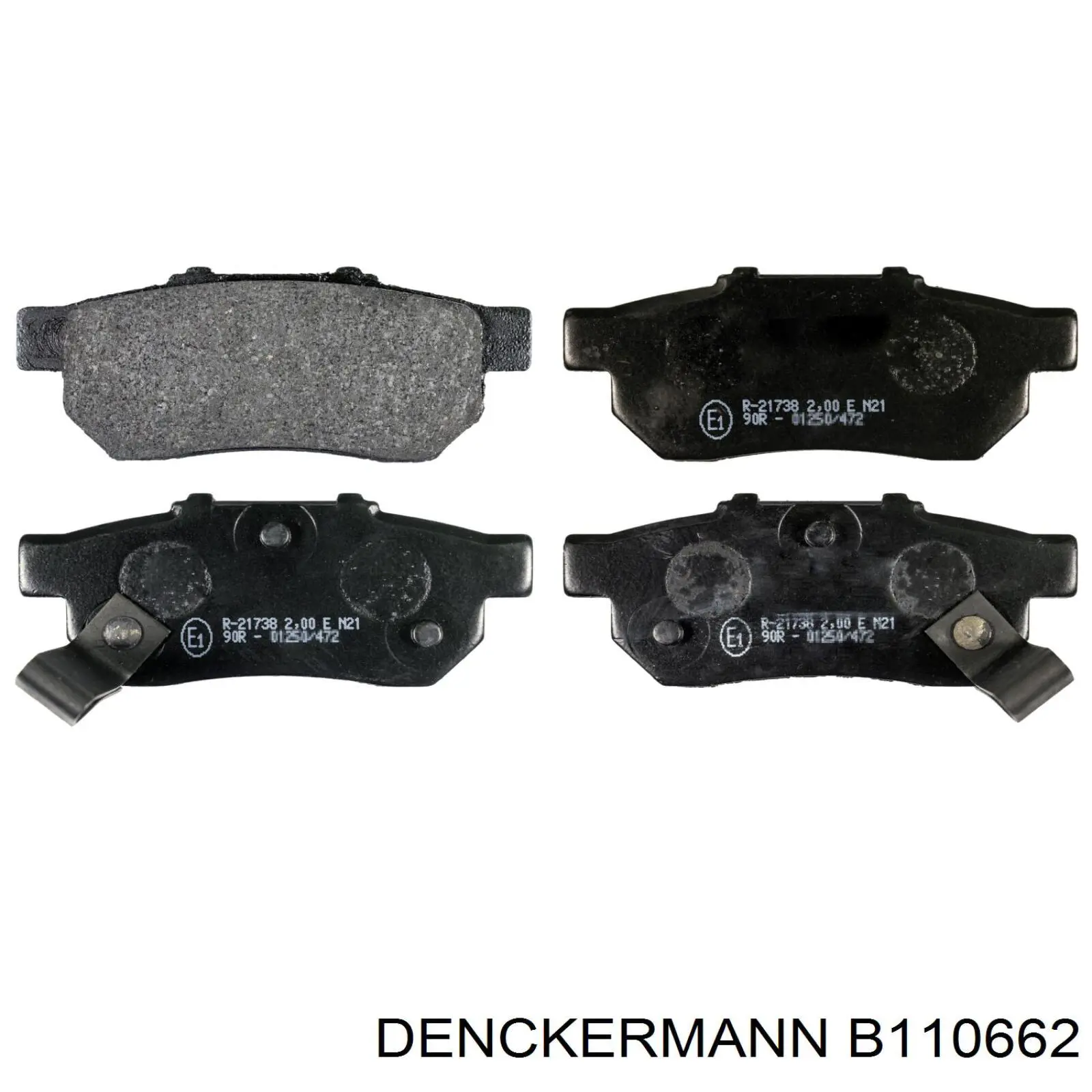 B110662 Denckermann pastillas de freno traseras