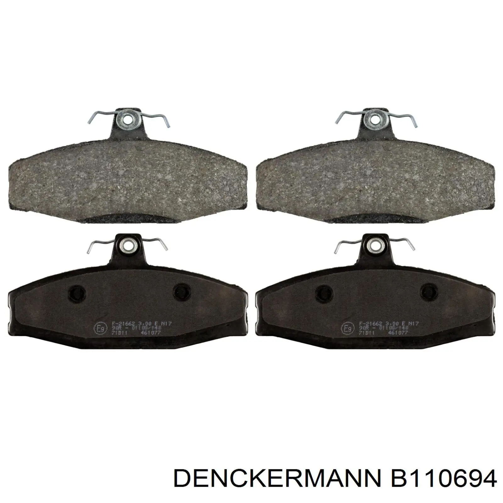 B110694 Denckermann pastillas de freno delanteras