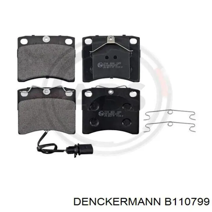 B110799 Denckermann pastillas de freno delanteras