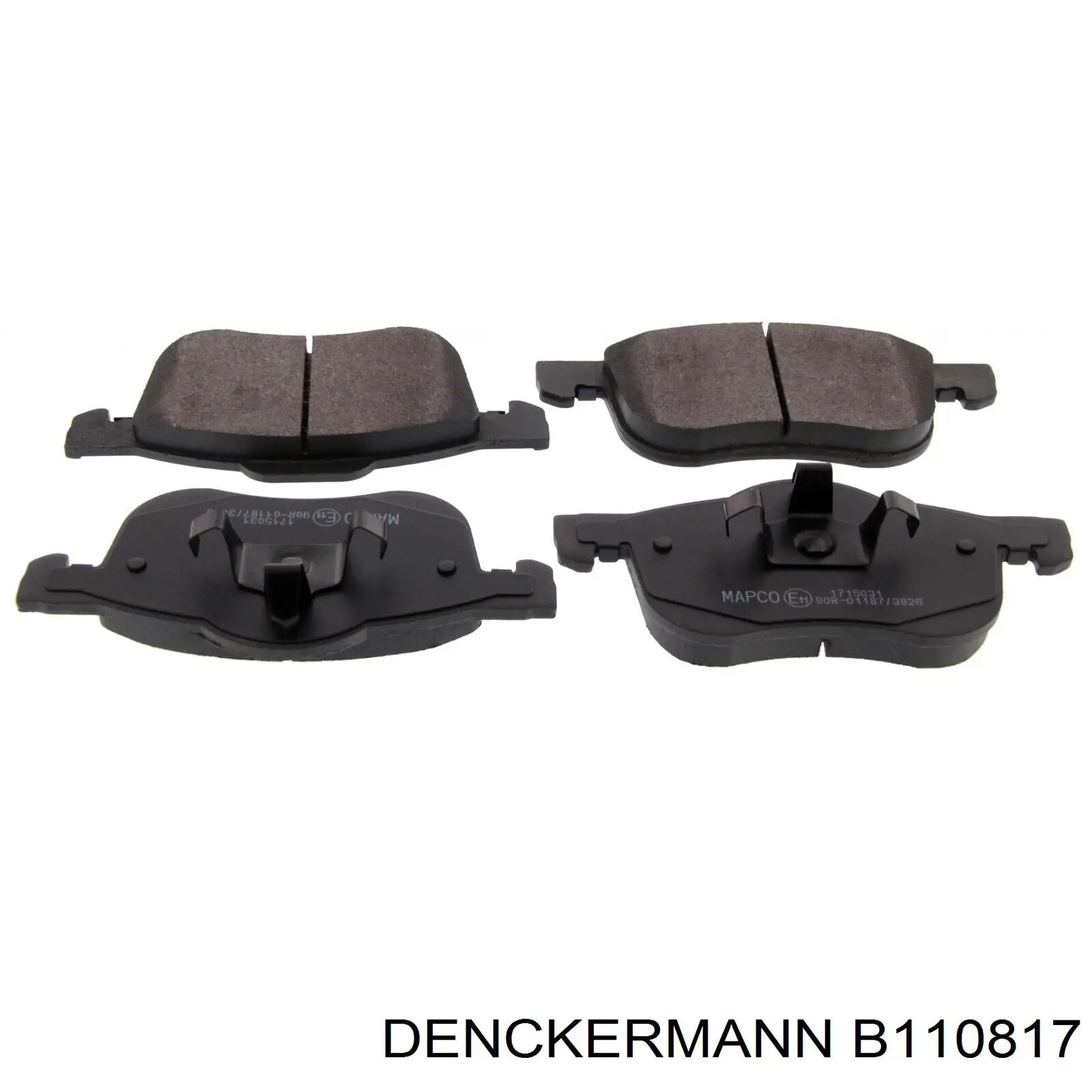 B110817 Denckermann pastillas de freno delanteras