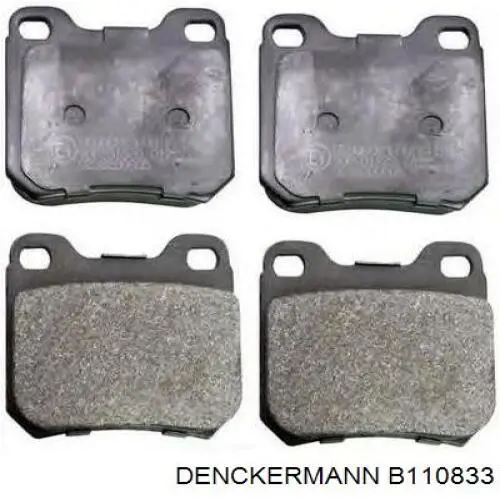 B110833 Denckermann pastillas de freno delanteras