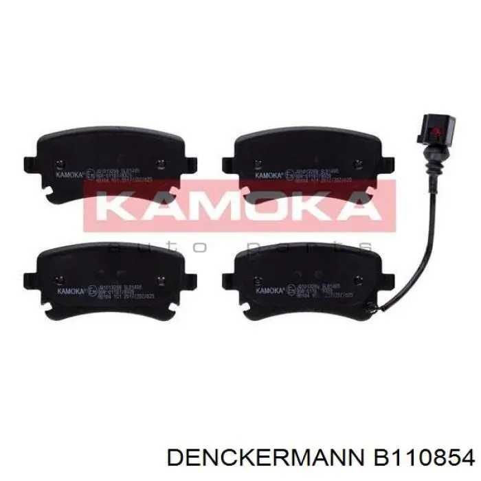 B110854 Denckermann pastillas de freno traseras