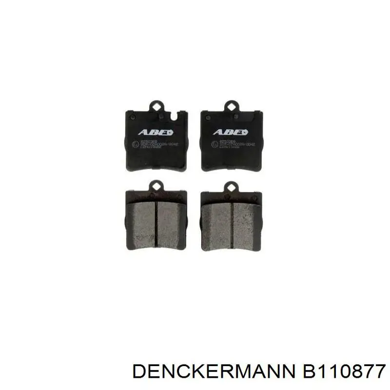 B110877 Denckermann pastillas de freno traseras