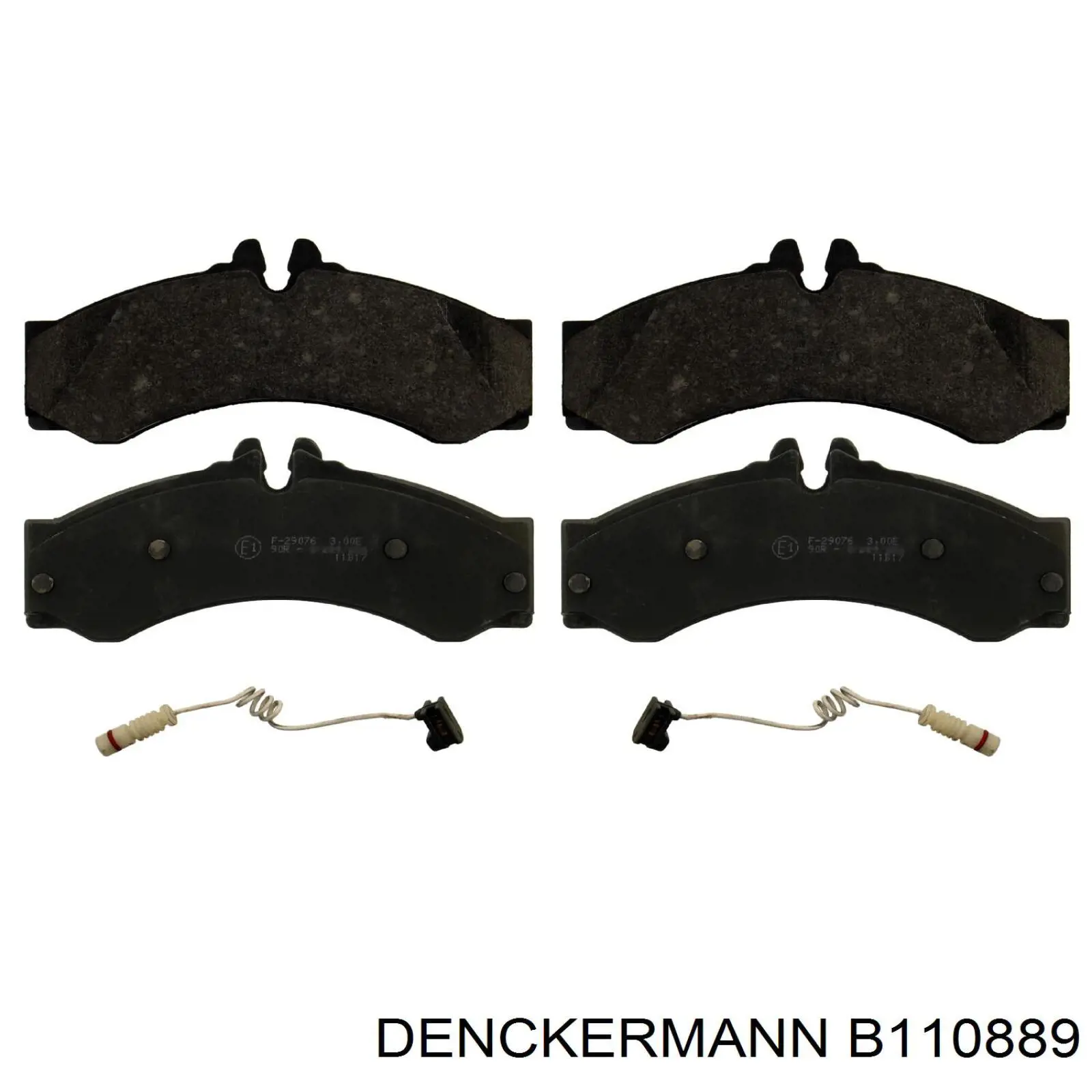 B110889 Denckermann pastillas de freno delanteras