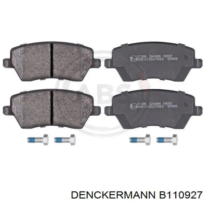 B110927 Denckermann pastillas de freno delanteras