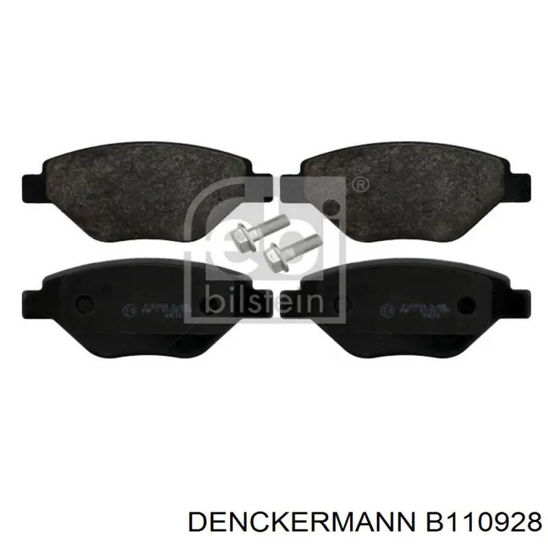 B110928 Denckermann pastillas de freno delanteras