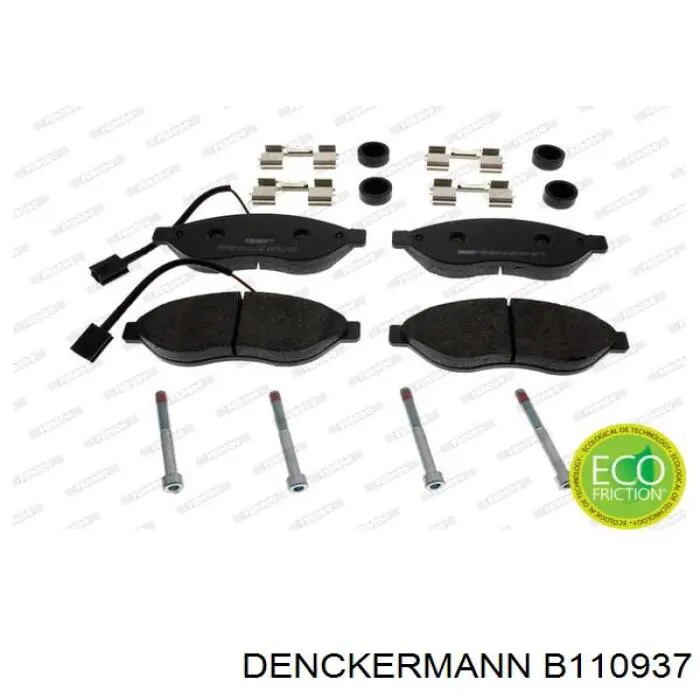 B110937 Denckermann pastillas de freno delanteras