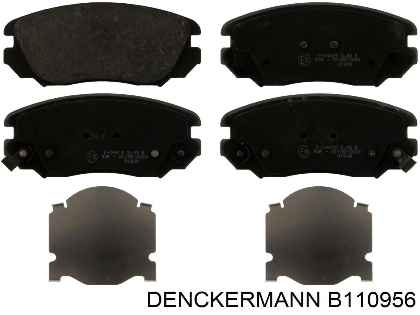 B110956 Denckermann pastillas de freno delanteras