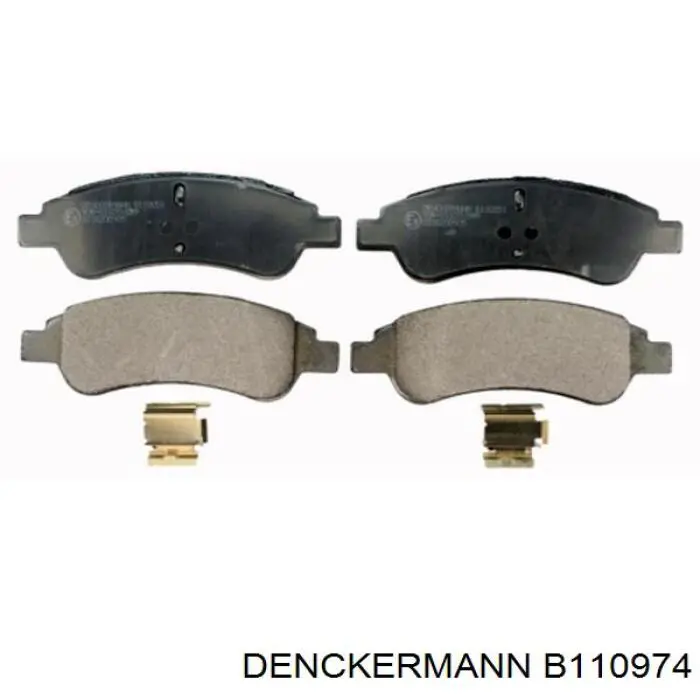 B110974 Denckermann pastillas de freno traseras