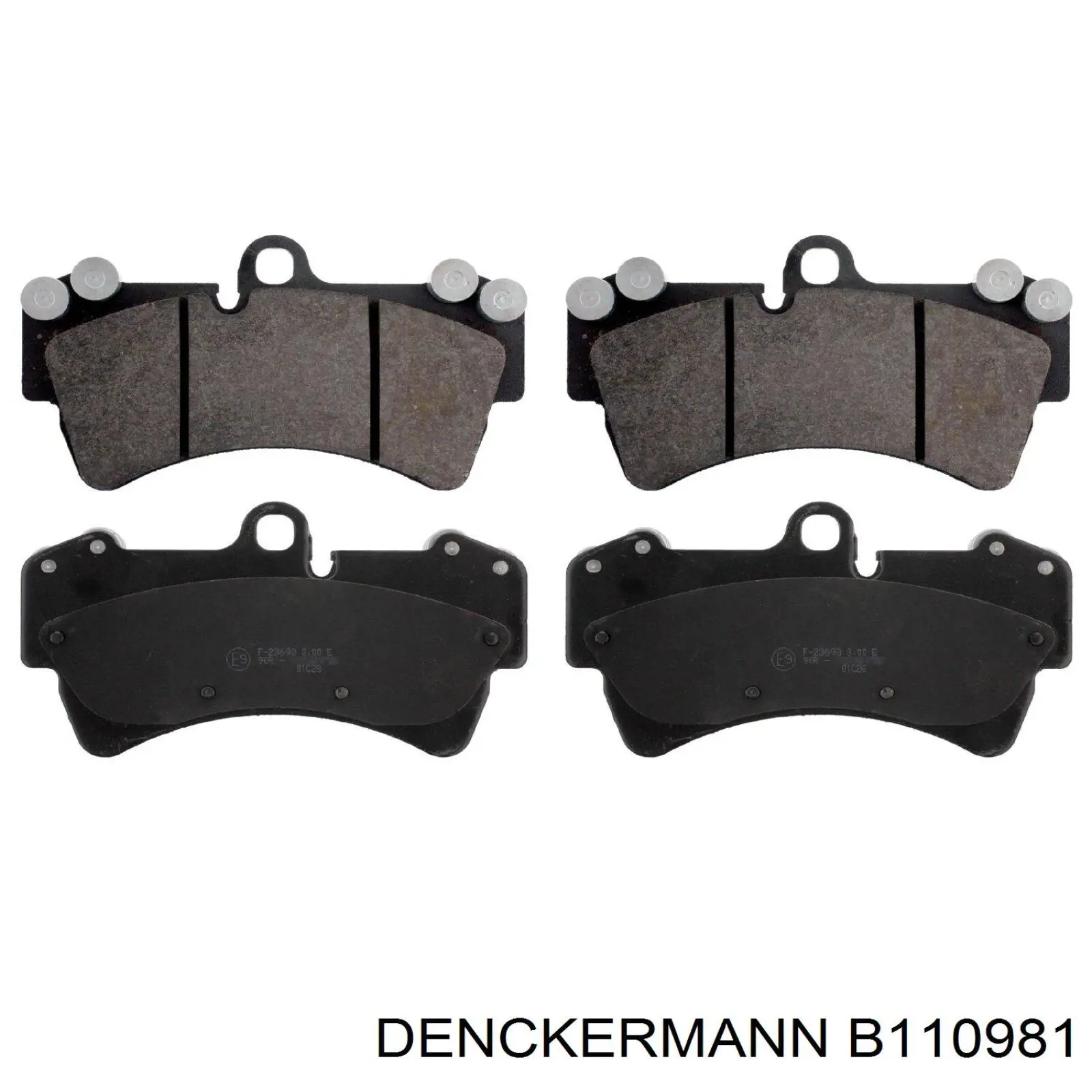 B110981 Denckermann pastillas de freno traseras