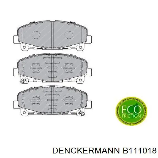 B111018 Denckermann pastillas de freno delanteras