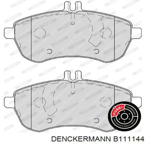 B111144 Denckermann pastillas de freno delanteras