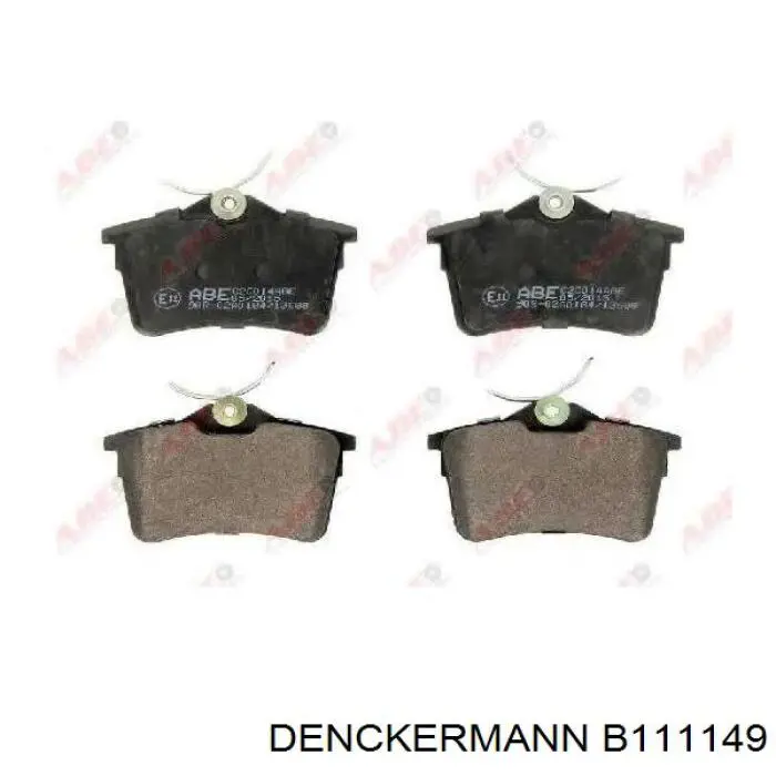 B111149 Denckermann pastillas de freno traseras