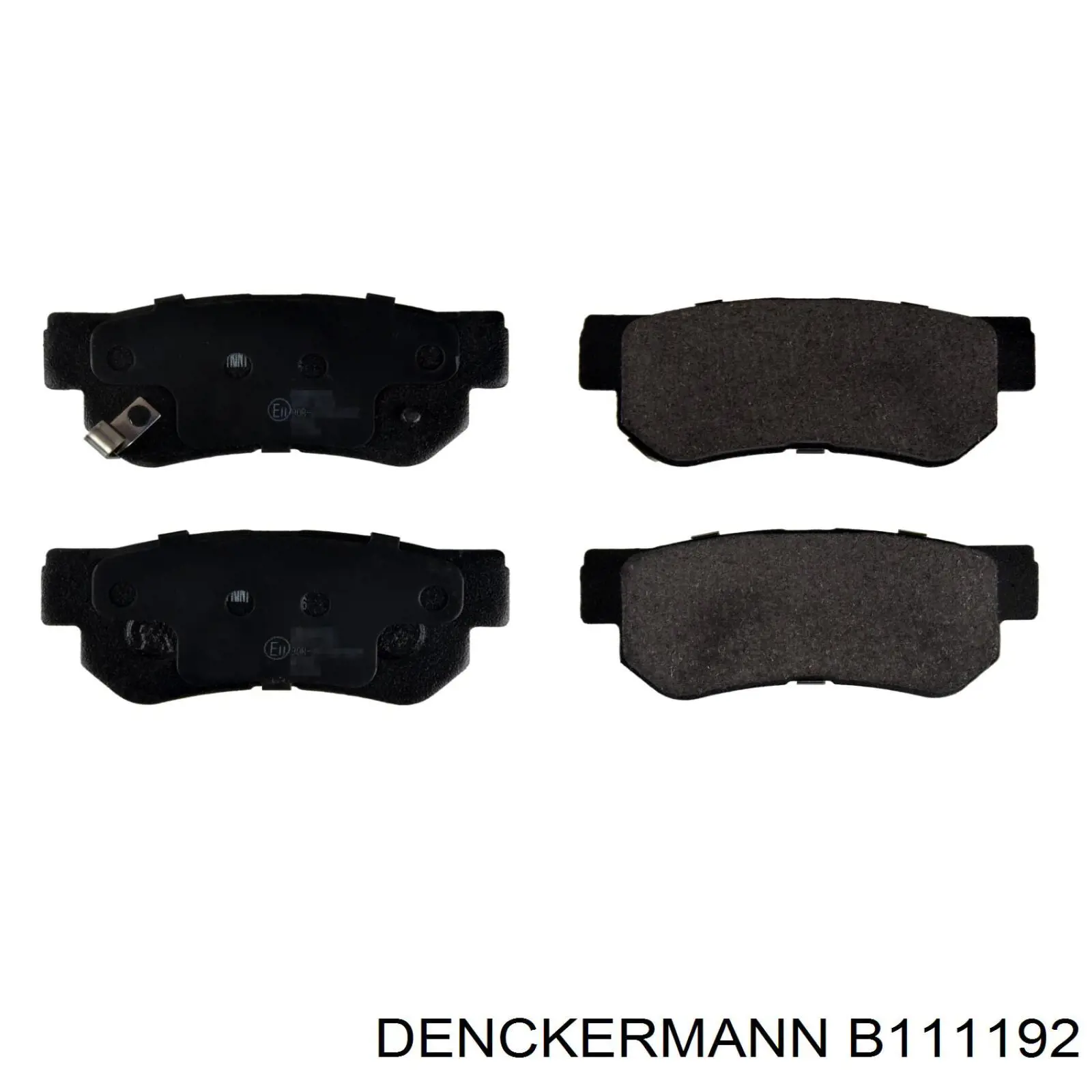 B111192 Denckermann pastillas de freno traseras