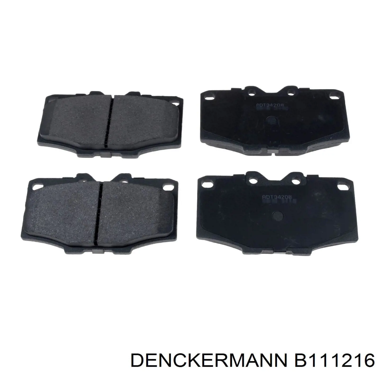 B111216 Denckermann pastillas de freno traseras