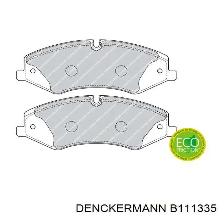 B111335 Denckermann pastillas de freno delanteras