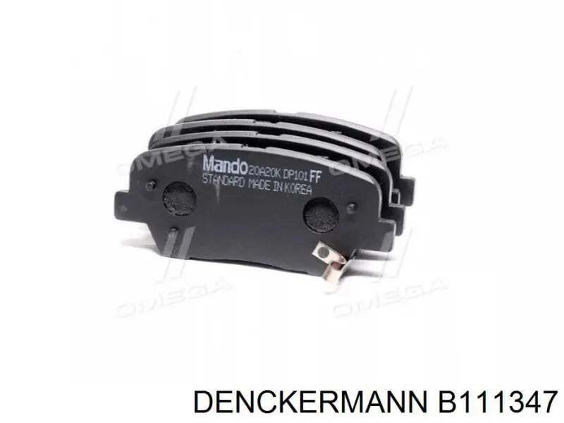 B111347 Denckermann pastillas de freno traseras