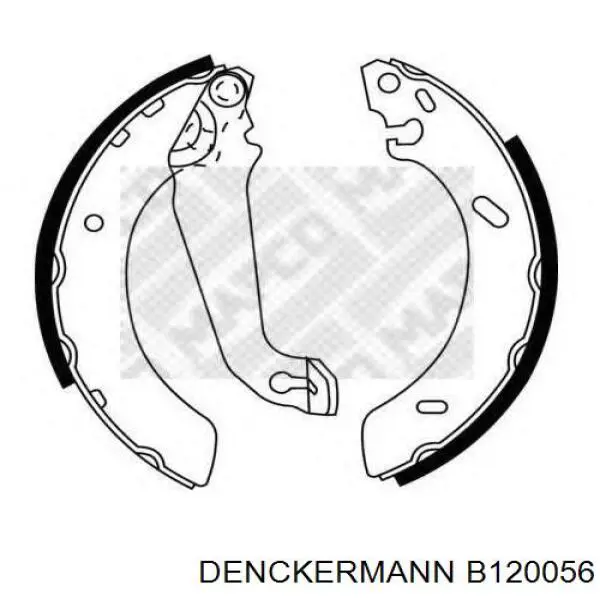 B120056 Denckermann zapatas de frenos de tambor traseras