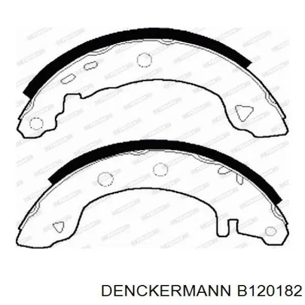 B120182 Denckermann zapatas de frenos de tambor traseras