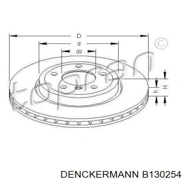 B130254 Denckermann freno de disco delantero