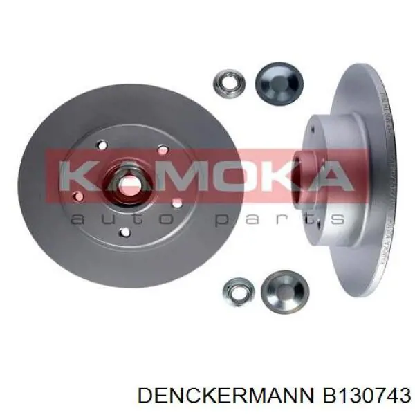 B130743 Denckermann disco de freno trasero