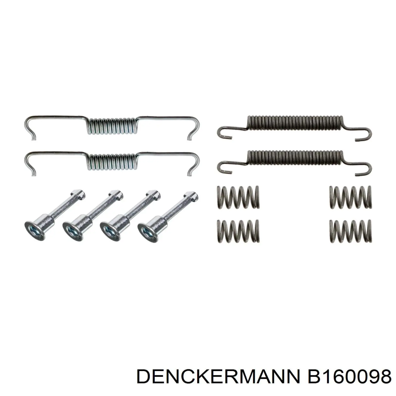 B160098 Denckermann kit de montaje, zapatas de freno traseras