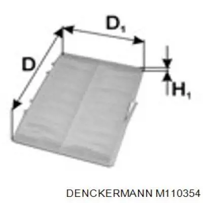 M110354 Denckermann filtro de habitáculo