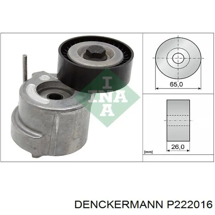 MPQ1164 Magneti Marelli rodillo, correa trapecial poli v