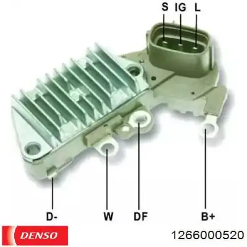 1266000520 Denso regulador de rele del generador (rele de carga)