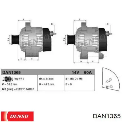 5540140 Meat&Doria alternador