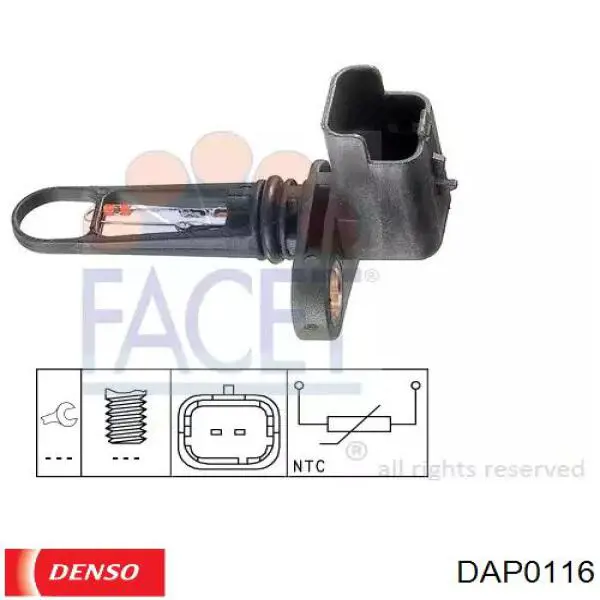 DAP-0116 Denso sensor de presion del colector de admision