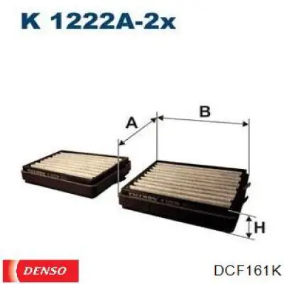 DCF161K Denso filtro de habitáculo