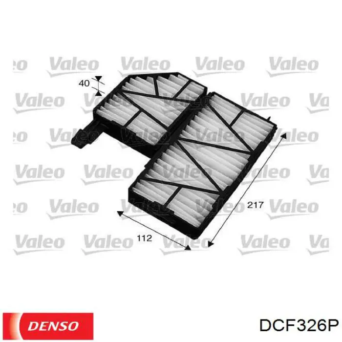 DCF326P Denso filtro de habitáculo