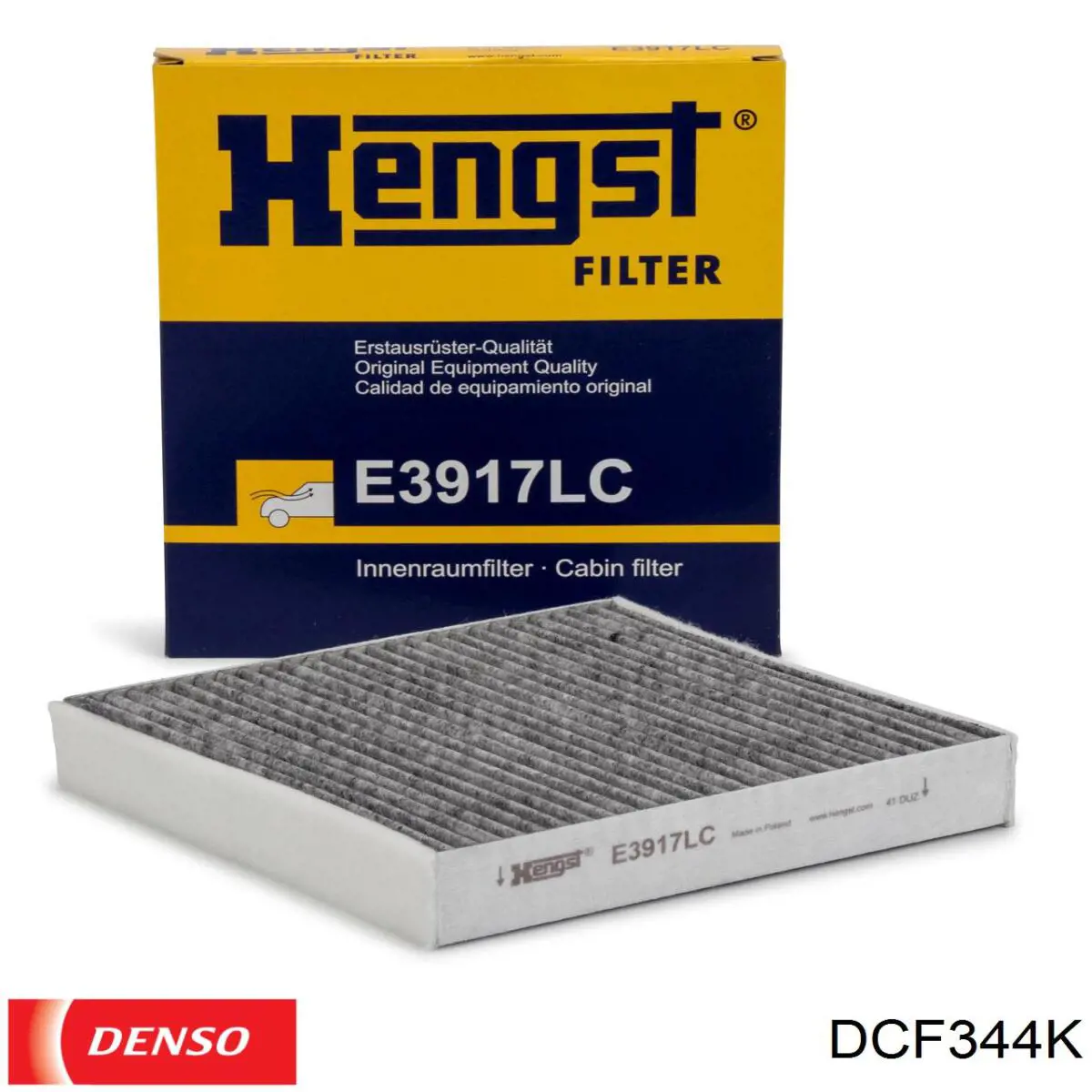 DCF344K Denso filtro de habitáculo