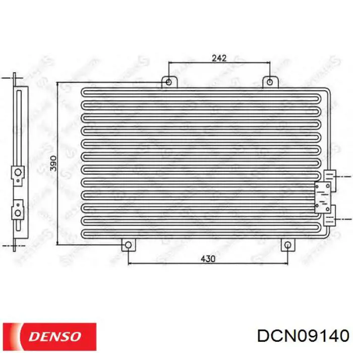 7618916 Fiat/Alfa/Lancia condensador aire acondicionado