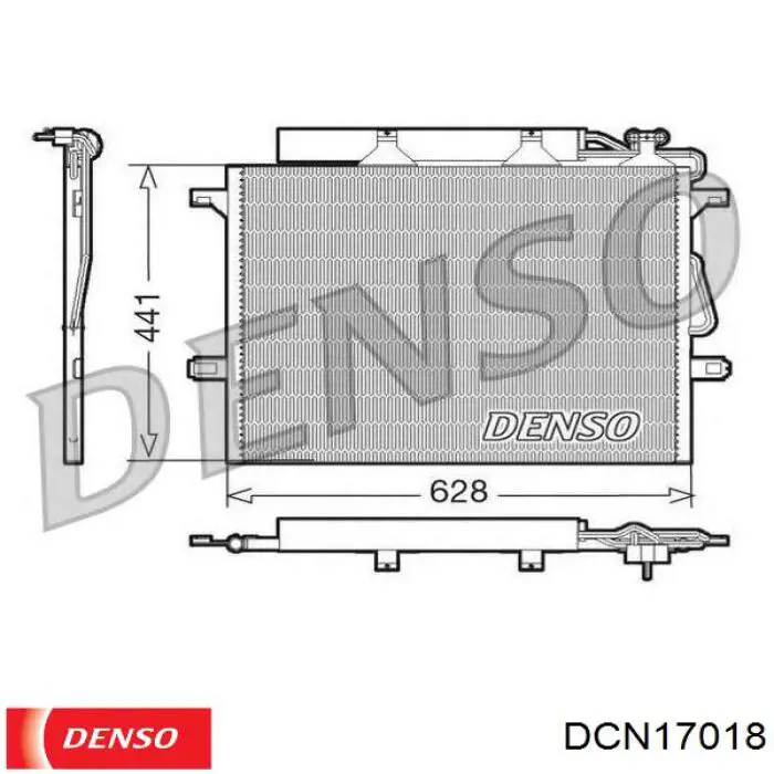 DCN17018 Denso condensador aire acondicionado