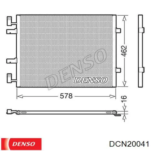 DCN20041 Denso condensador aire acondicionado