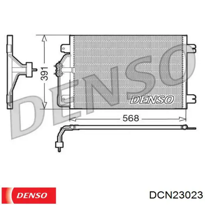 DCN23023 Denso condensador aire acondicionado