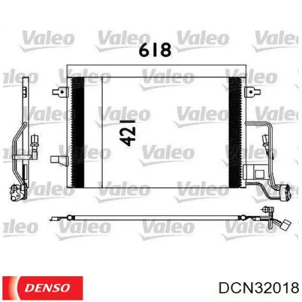 DCN32018 Denso condensador aire acondicionado