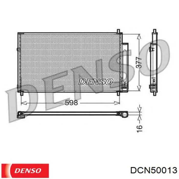 8845005160 Toyota condensador aire acondicionado